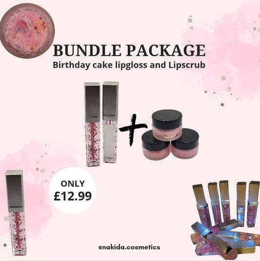 Birthday cake lip bundle